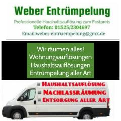 Haushaltsauflösung Wohnungsauflösung Entrümpelung Nachlass 