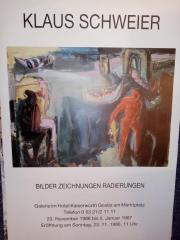 KLAUS SCHWEIER Ausstellung Plakat Goslar 1986