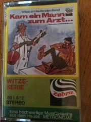 MUSIKKASSETTE, MC: von 1977, WITZE ÄRZTEWITZE: TITEL: Kam ein Mann zum Arzt, seh