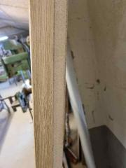 EICHENLAMELLEN FÜR WAND AUF MDF-PLATTE LEIMHOLZPLATTEN AUS EICHENHOLZ 40x30mm