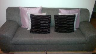 3 sitzer&&2 sitzer couch sruktur grau