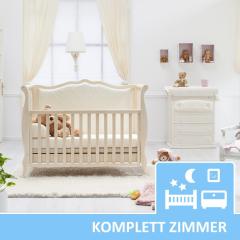 Kinder und Babyzimmer Shabby-Chic in antikweiß (Rinascimento Azzurra)