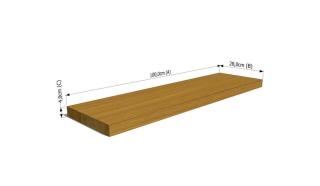 MASSIVHOLZSTUFEN TREPPENSTUFE HOLZTREPPENSTUFEN EICHENHOLZ UNBEMALT 100x28x4cm