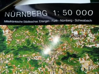 Landsat 5 Karte Frankenland 3D aus den 90er Jahren als Amazon noch Buecher hande