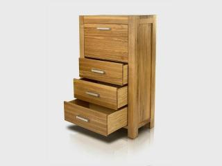 FUN BARSCHRANK MASSIVHOLZMÖBEL EICHENHOLZ EICHE 65x45x120cm