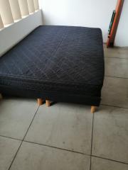 Boxspringbett 140 x 200 cm Dunkel Blau